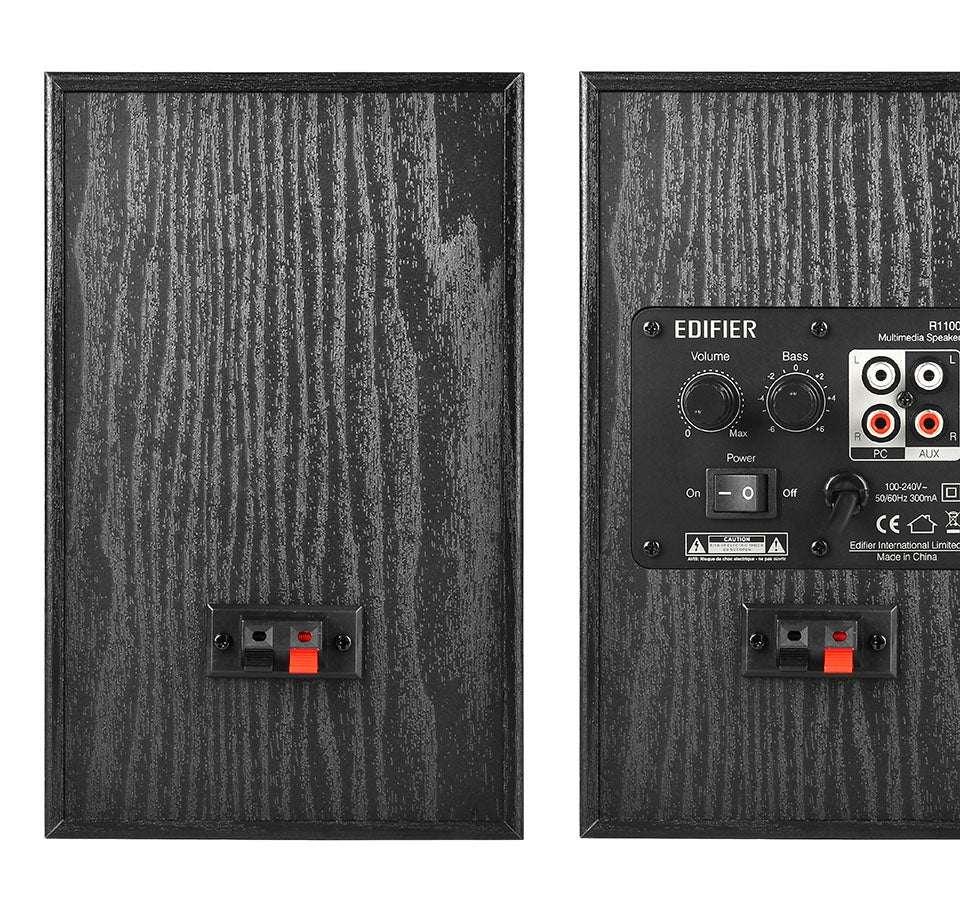 Parlantes Edifier 2.0 R1100 negro - Tecatech-uy