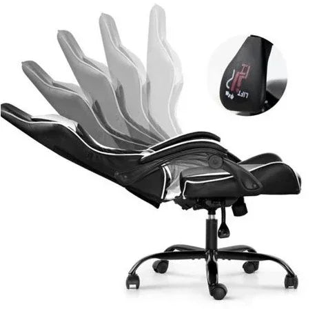 Silla Gamer Lumax ROM negro/blanco - Tecatech-uy