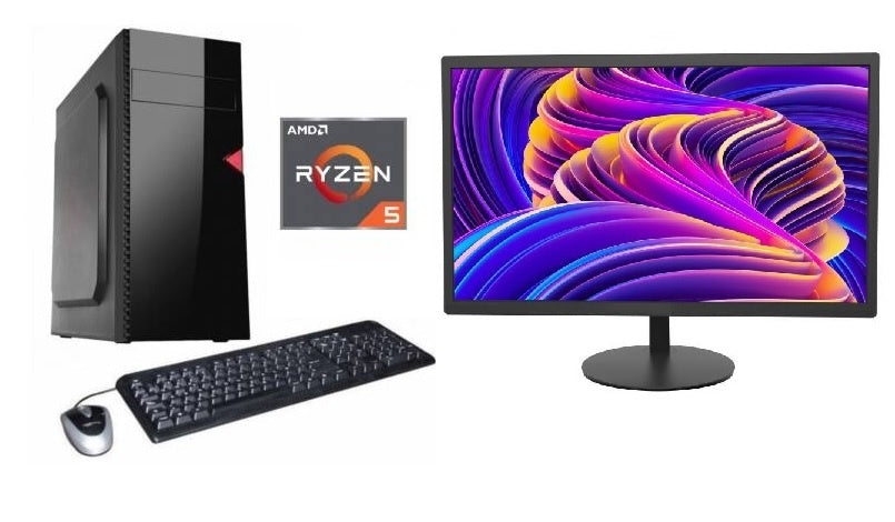 Combo equipo AMD Ryzen 5 + Monitor 19 nuevos! - Tecatech-uy