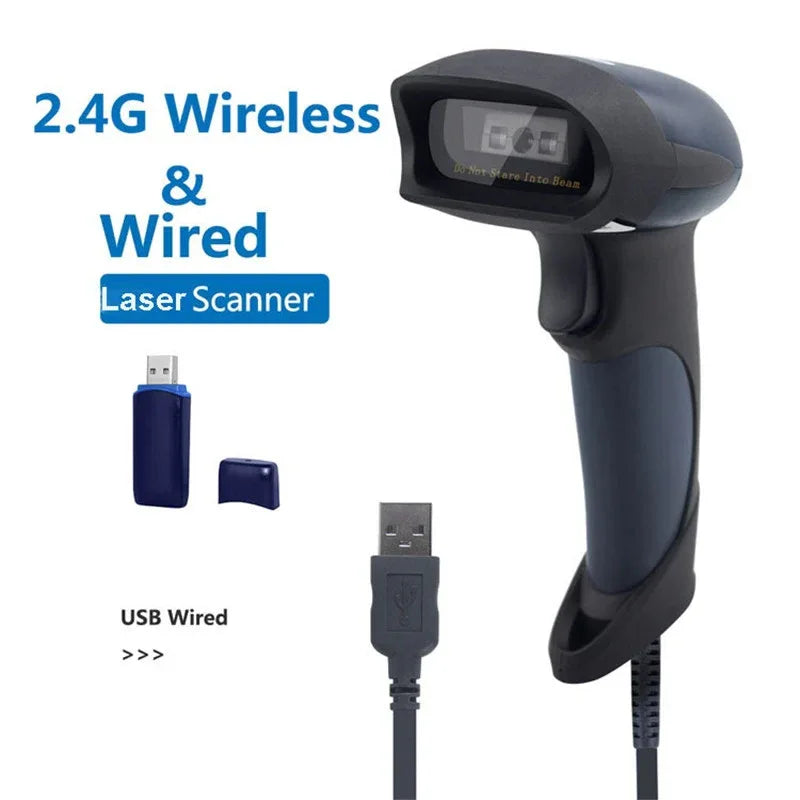 Lector de código de barras Netum 1D Laser inalámbrico - Tecatech-uy