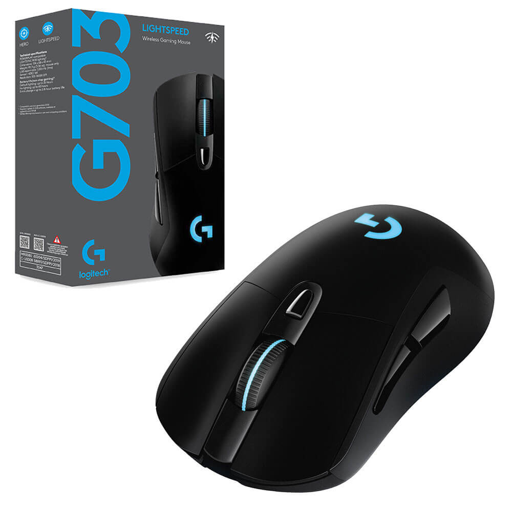 Mouse Logitech Gamer G703 Lightspeed inalámbrico
