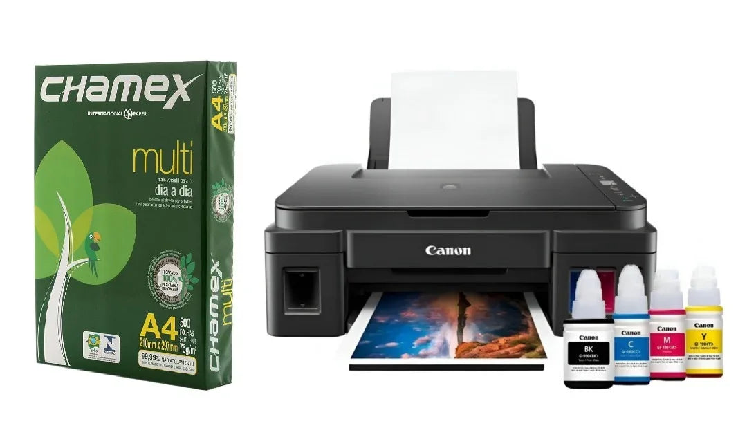 Impresora Canon Pixma G-2110 + resma A4 - Tecatech-uy