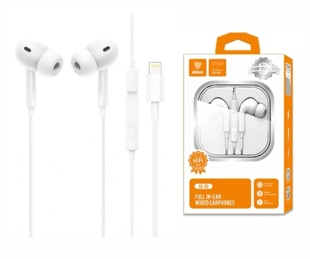 Auriculares Inkax Intra Lightning blanco - Tecatech-uy