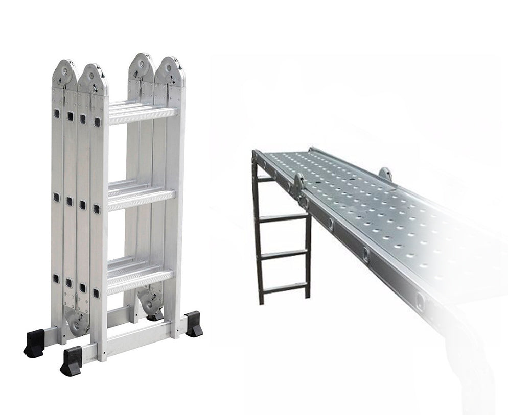 Escalera andamio 16 escalones + chapones - Tecatech-uy