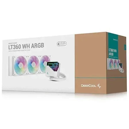 Cooler Liquido DeepCool LT360 ARGB blanco - Tecatech-uy