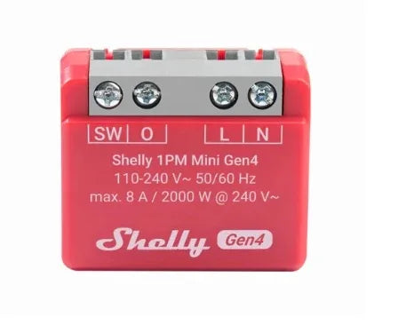 Rele Shelly Mini 1PM GEN4 Wi-fi 6 - Tecatech-uy