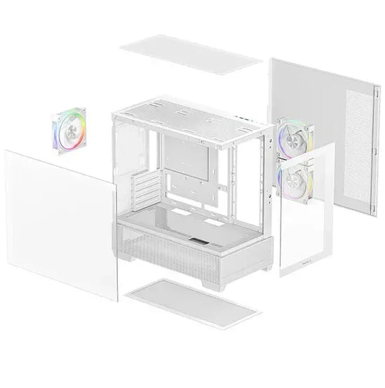 Gabinete Deepcool CG380 3F blanco - Tecatech-uy