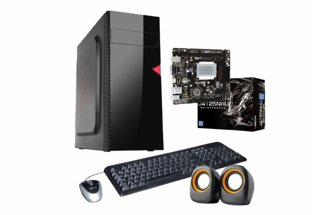 Combo Mother Biostar J4125 Micro integrado + Gabinete