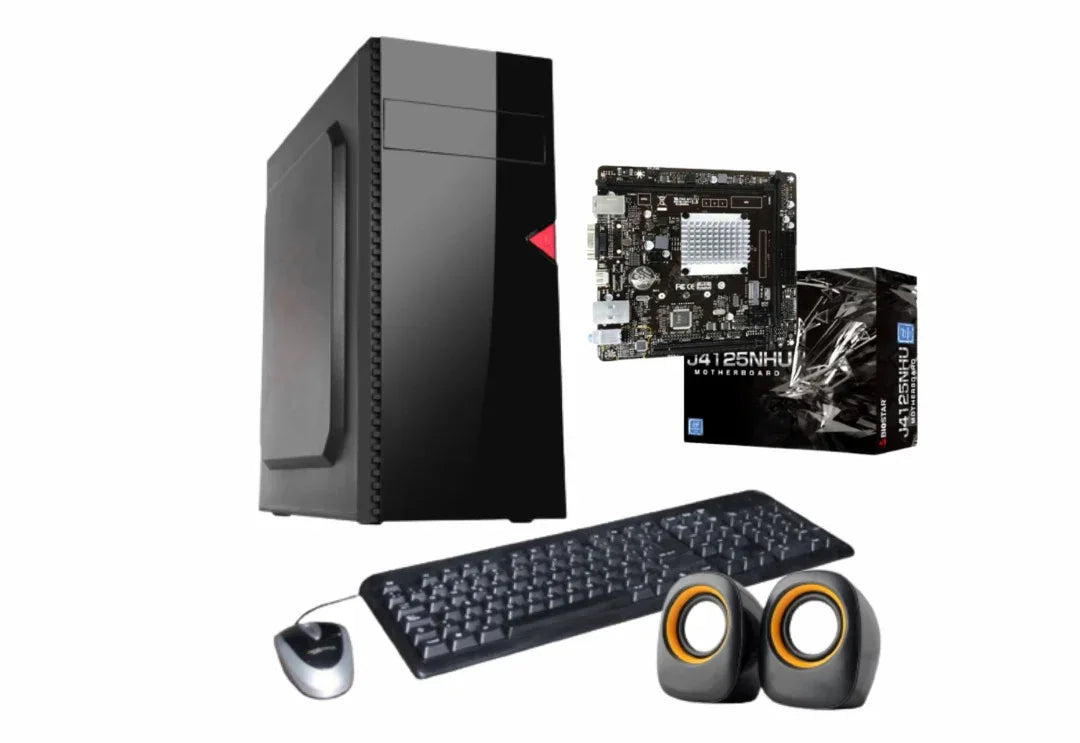 Combo Mother Biostar J4125 Micro integrado + Gabinete - Tecatech-uy