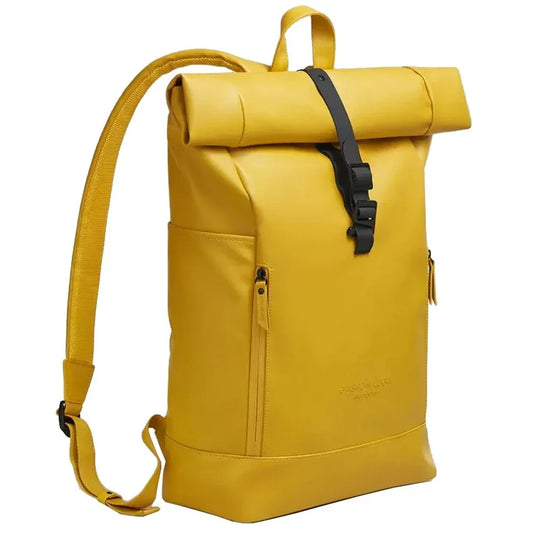 Mochila Gaston Luga Rullen Mostaza/Negro - Tecatech-uy