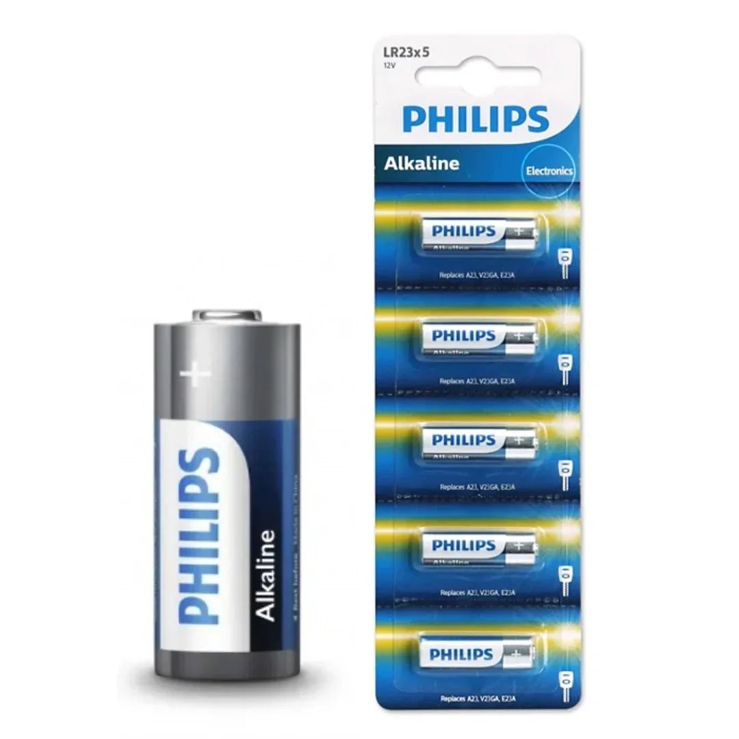 Pila alcalina Philips LR23 X 5 - Tecatech-uy