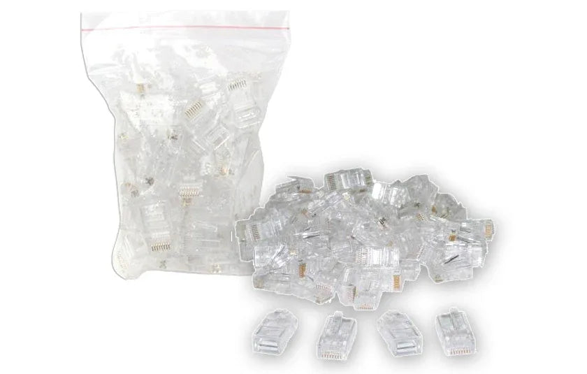 Conectores RJ-45 Cat6e X 100 uds. - Tecatech-uy