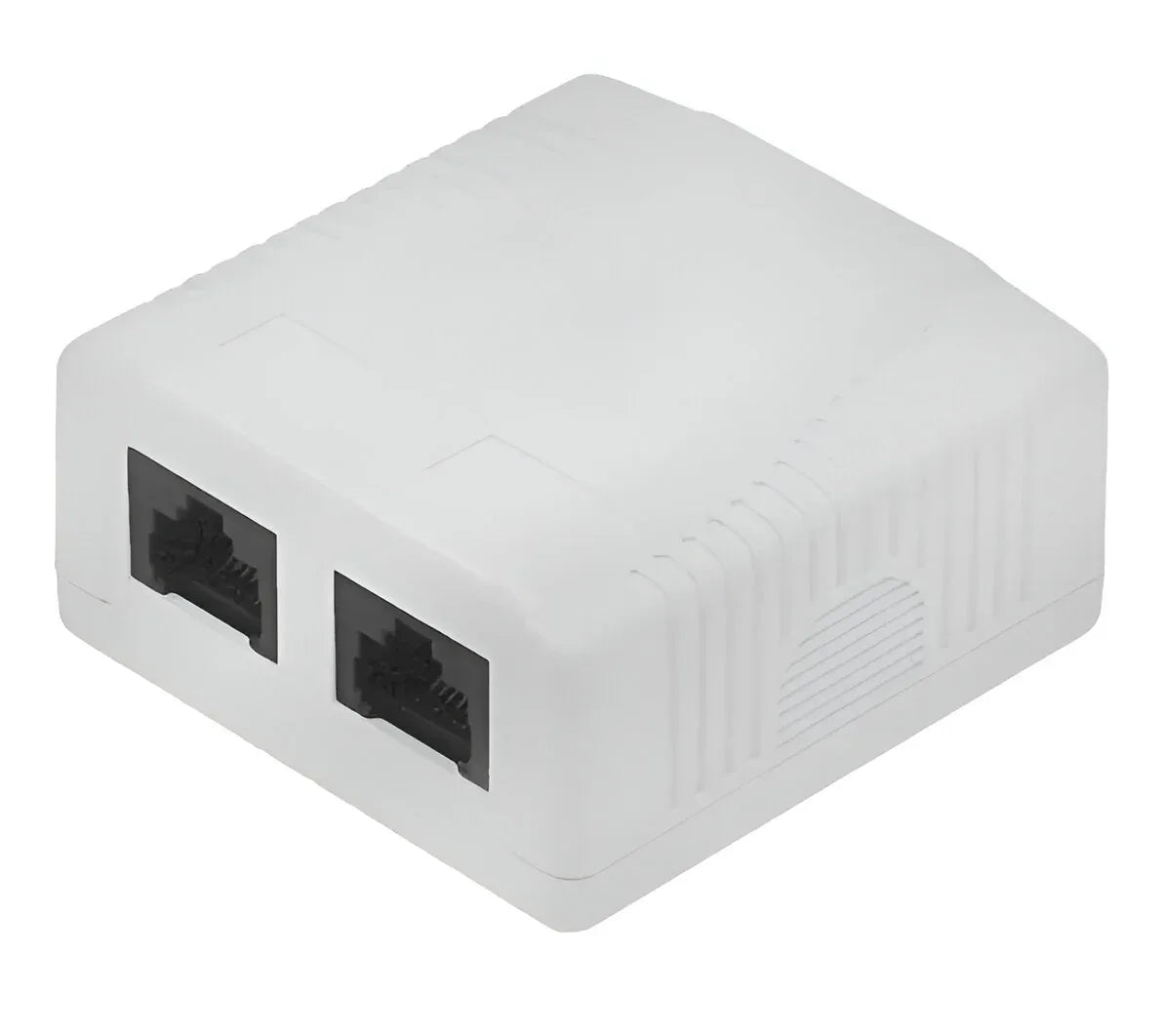 Caja de pared NRG+ RJ-45 2 puertos CAT6 - Tecatech-uy