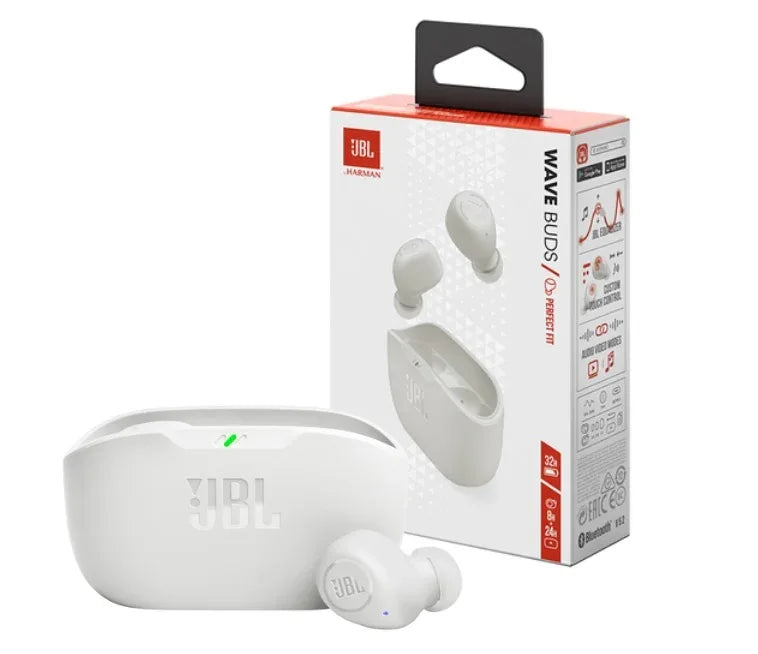 Auricular JBL Wave Buds 2 blanco Bluetooth - Tecatech-uy
