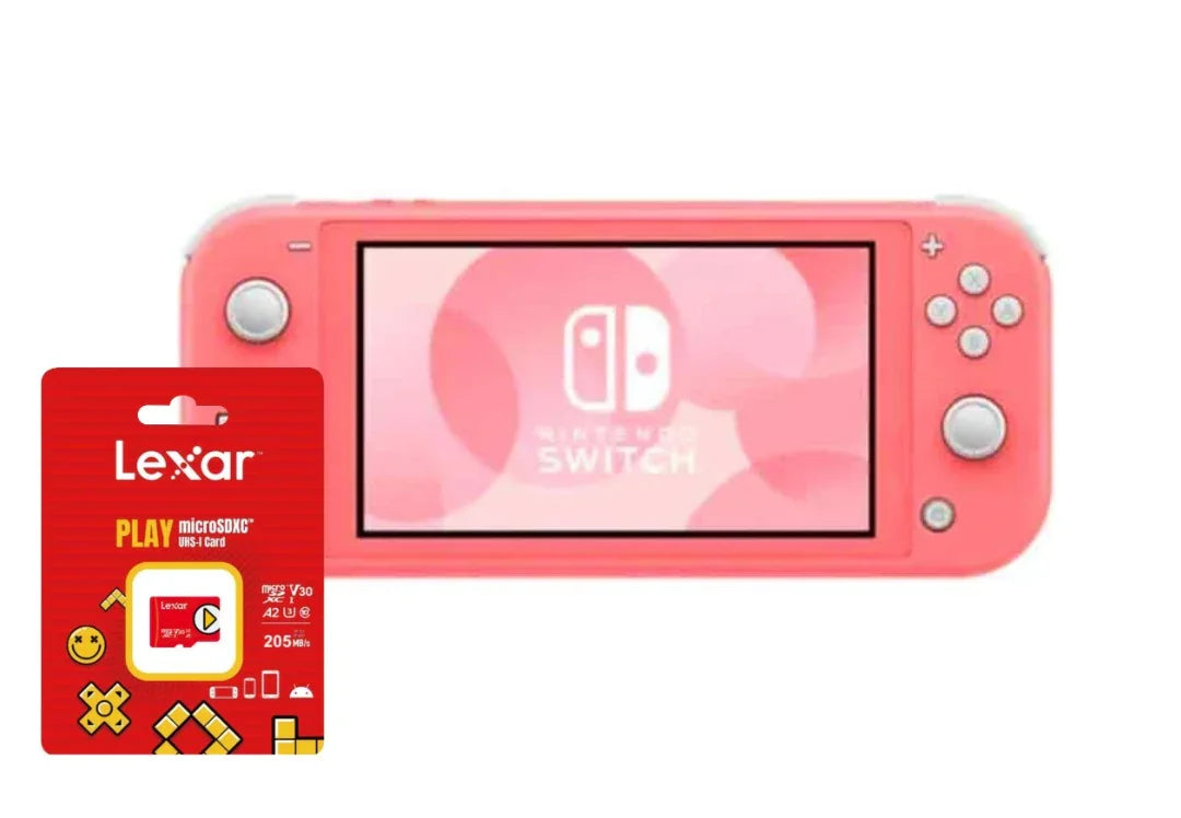 Consola Nintendo Switch lite rosado + micro SD 256 GB - Tecatech-uy