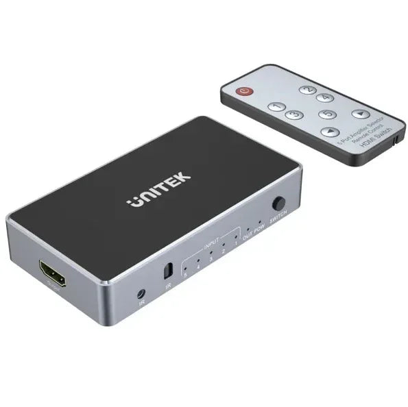 Switch Unitek HDMI 4K de 5 puertos con Control - Tecatech-uy