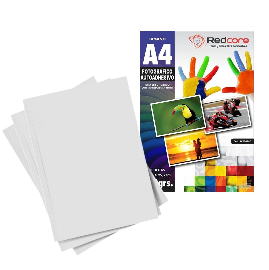 Papel fotografico RedCore autoadhesivo 135gr