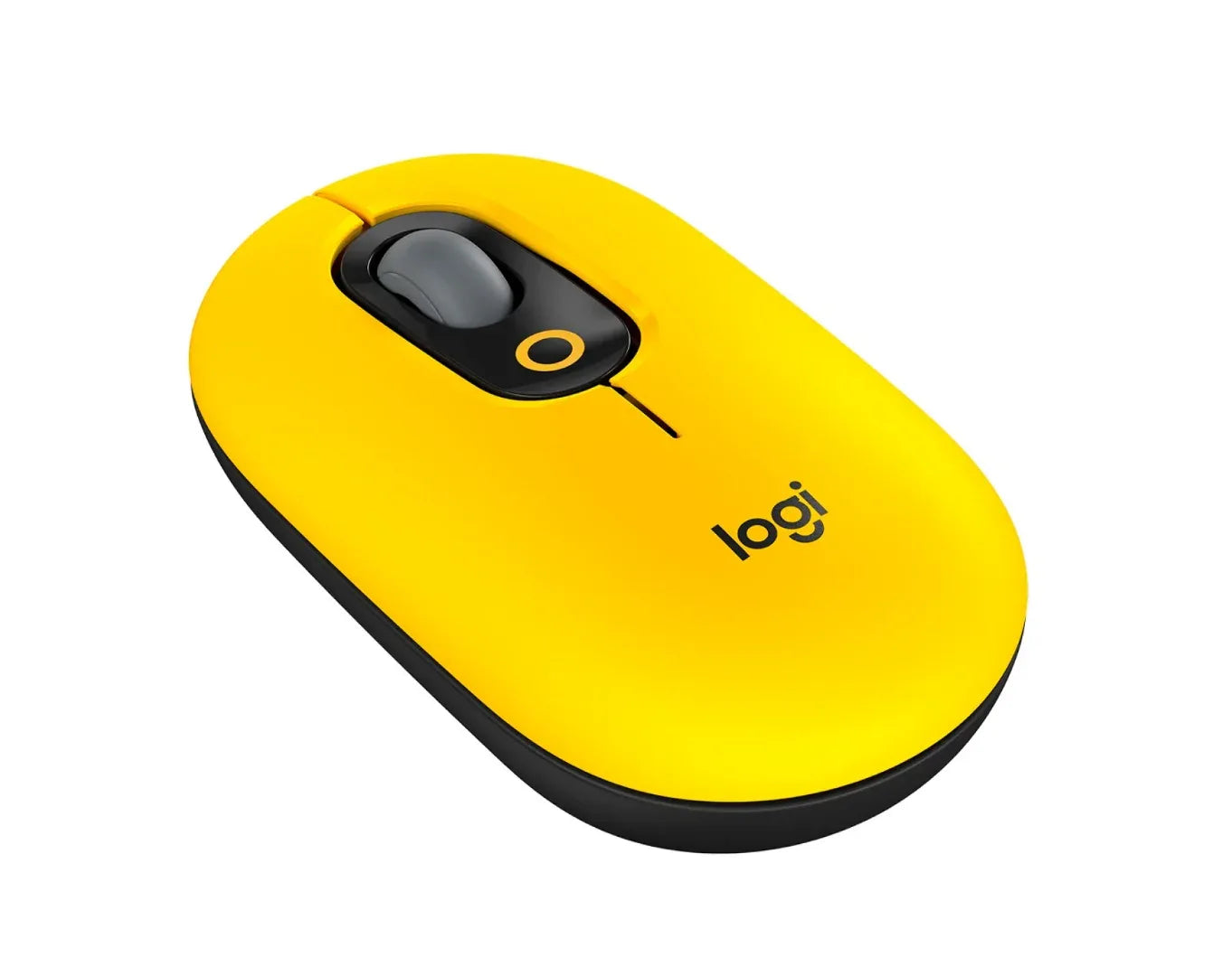 Mouse Logitech POP inalámbrico bluetooth amarillo - Tecatech-uy