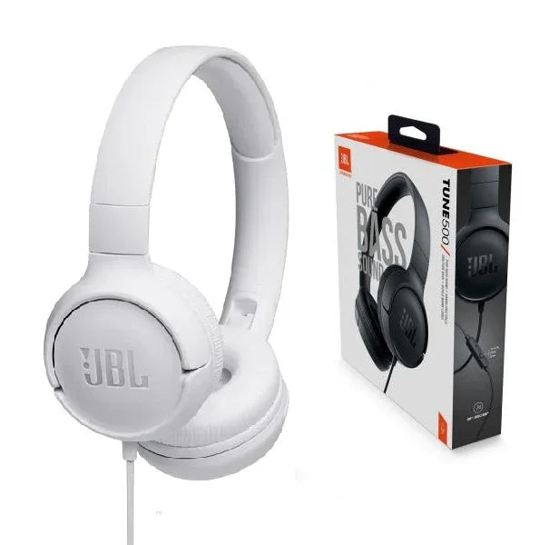 Audifono JBL Tune 500 blanco c/microfono - Tecatech-uy
