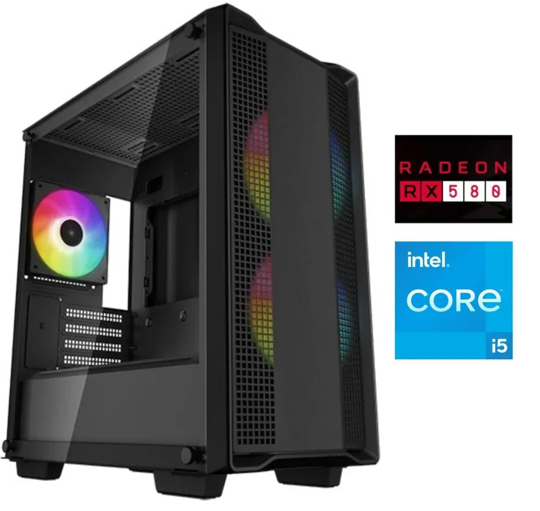 Equipo Gamer Core i5 10400F, 16GB, SSD 500GB, RX580 8GB - Tecatech-uy