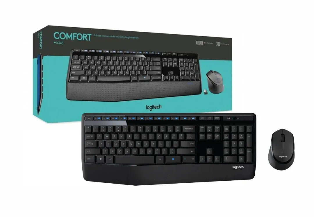 Combo Logitech MK345 teclado y mouse inalámbricos - Tecatech-uy