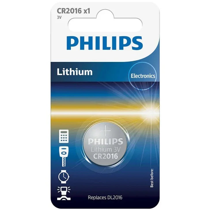 Pila de Litio Philips CR2016 3V - Tecatech-uy