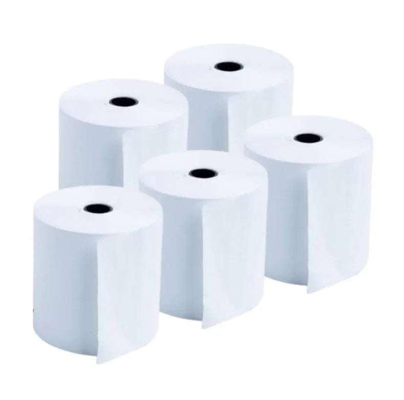Rollos para impresora térmica 80x80x13 pack x 5 - Tecatech-uy