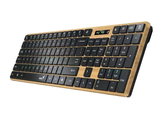 Teclado Genius SlimStar 7250BT madera Bluettoth - Tecatech-uy