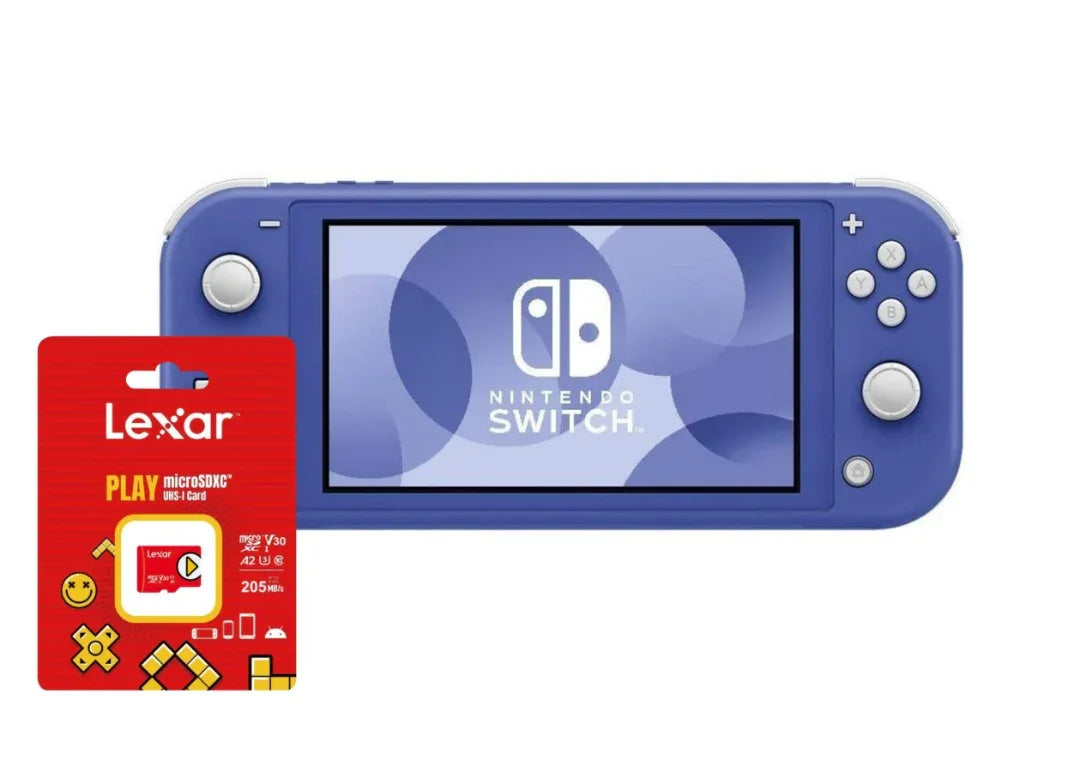 Consola Nintendo Switch lite azul + micro SD 512 GB - Tecatech-uy