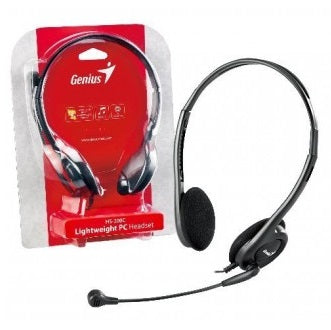 Audífonos Genius HS-200C negros c/micrófono - Tecatech-uy