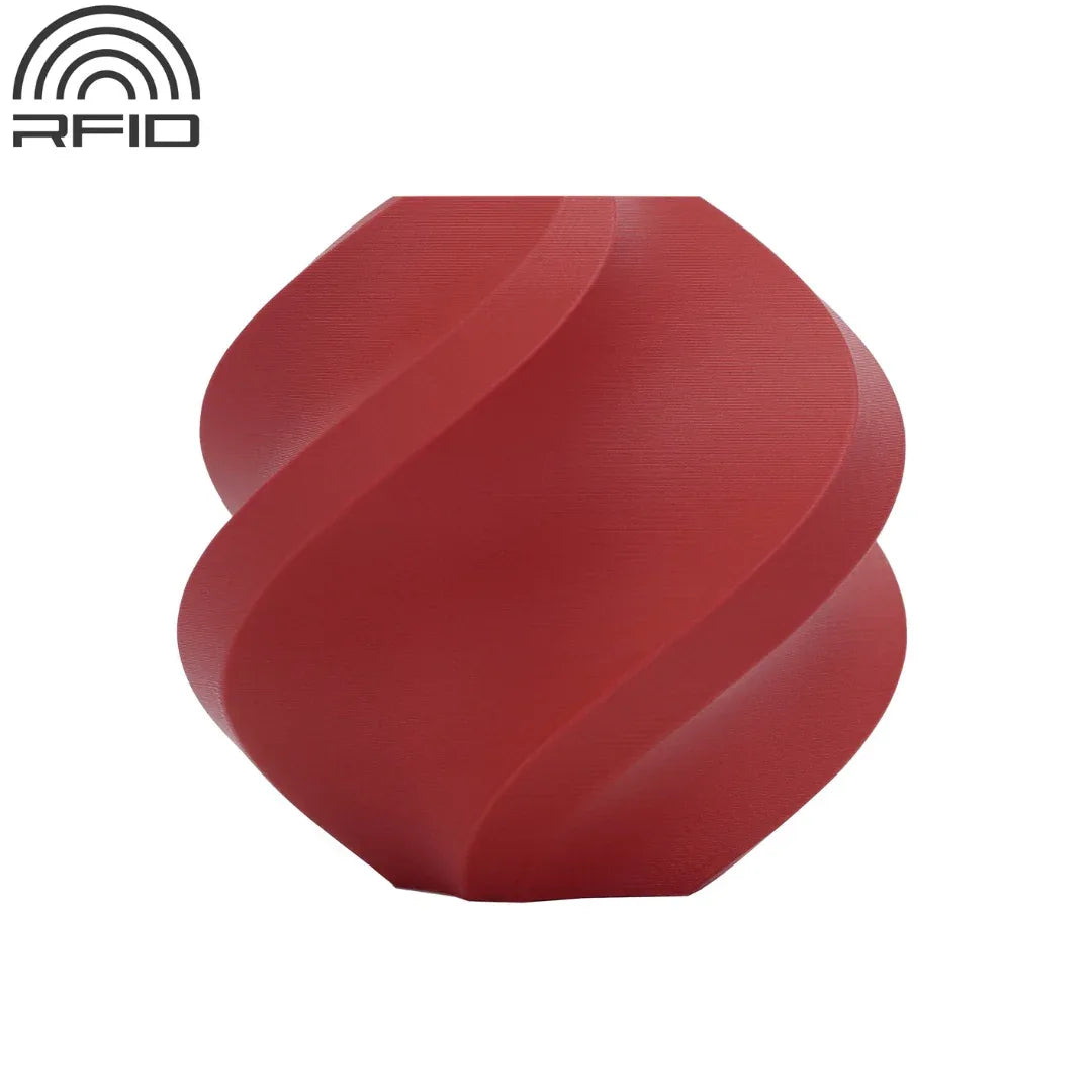 Filamento Bambu Lab PLA Matte rojo oscuro - Tecatech-uy