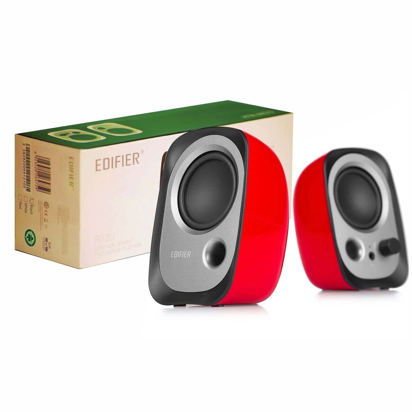 Parlantes Edifier 2.0 R12U rojo - Tecatech-uy
