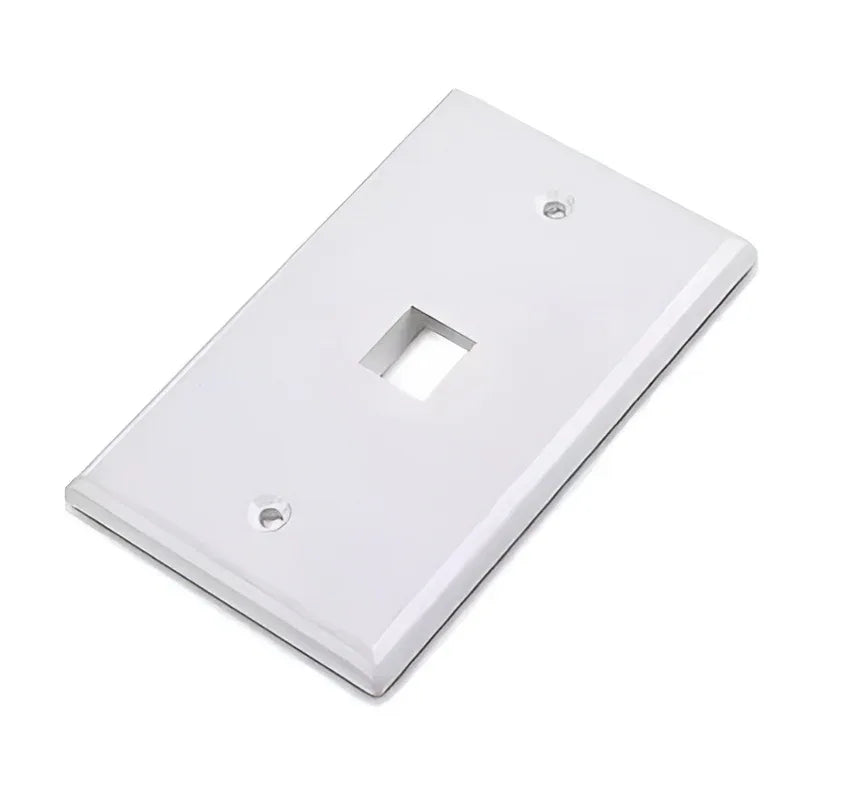 Plaqueta RJ45 NRG+ 1 puerto blanca - Tecatech-uy