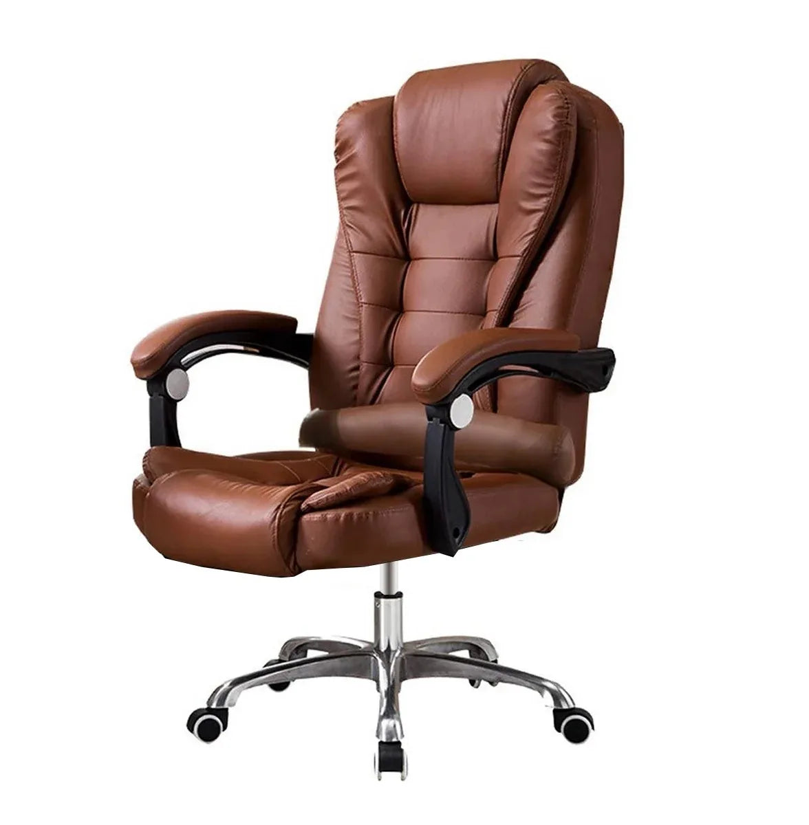 Silla ejecutiva Miles sin apoyapies Marron - Tecatech-uy
