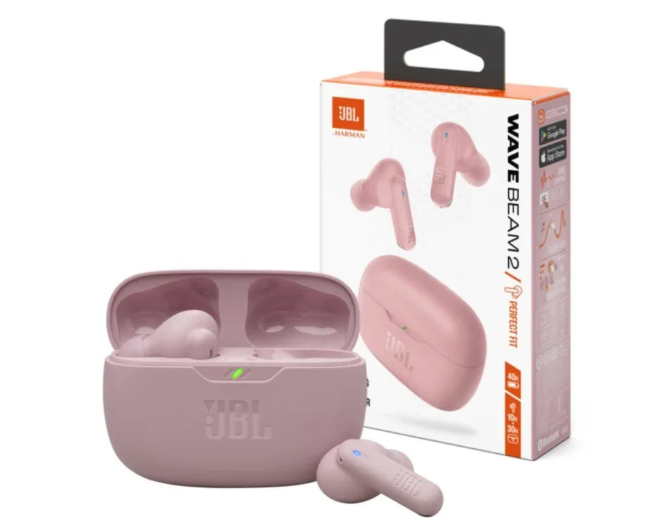 Auricular JBL Wave Beam 2 rosa Bluetooth - Tecatech-uy