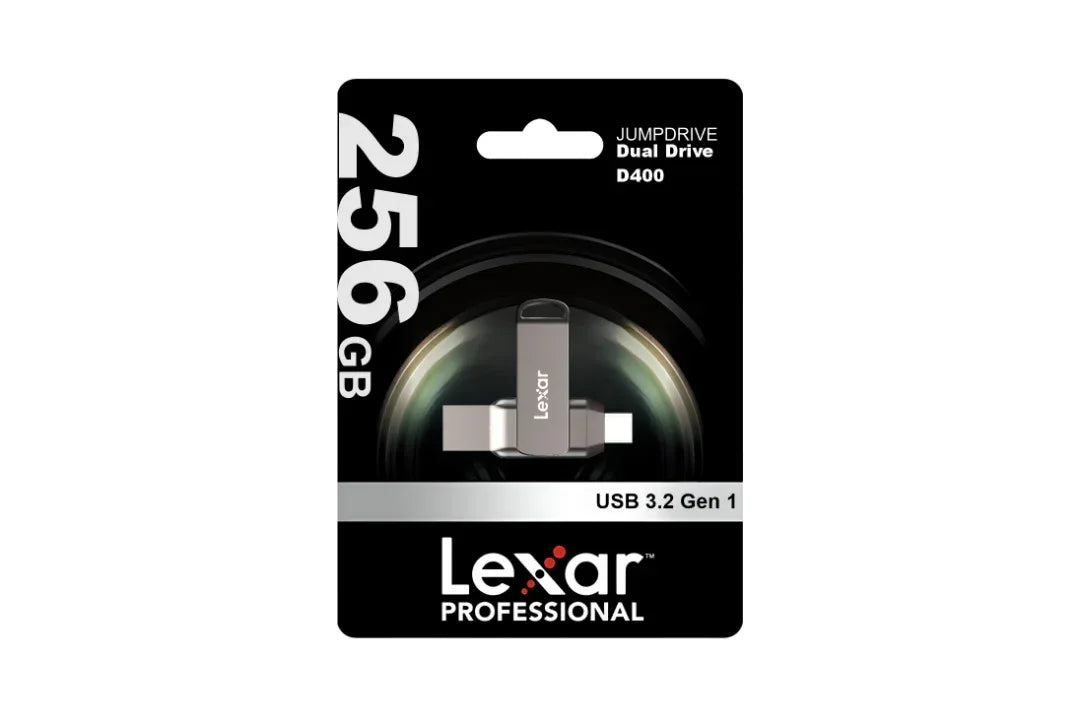 Pendrive Lexar 256GB JumpDrive Dual Drive D400 USB 3.2 - Tecatech-uy