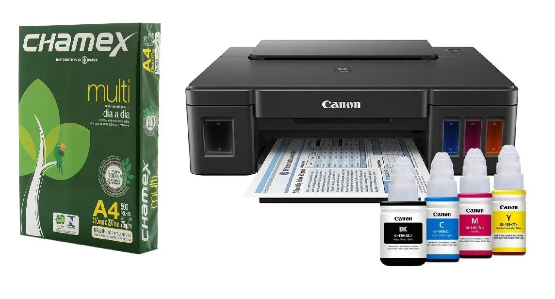 Impresora Canon Pixma G-1110 + resma A4 - Tecatech-uy