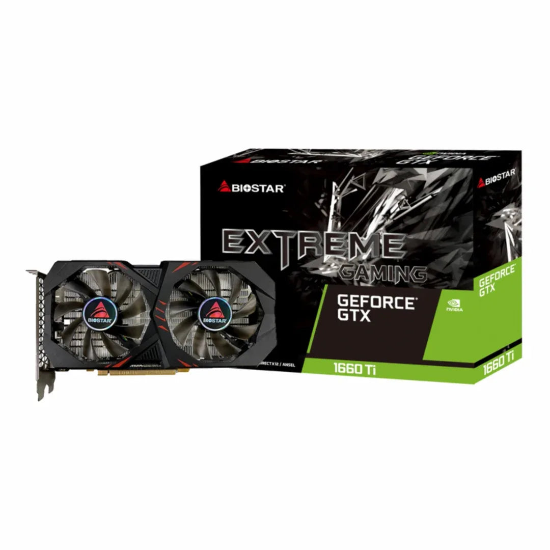 Tarjeta Video Biostar GTX1660Ti 6GB - Tecatech-uy
