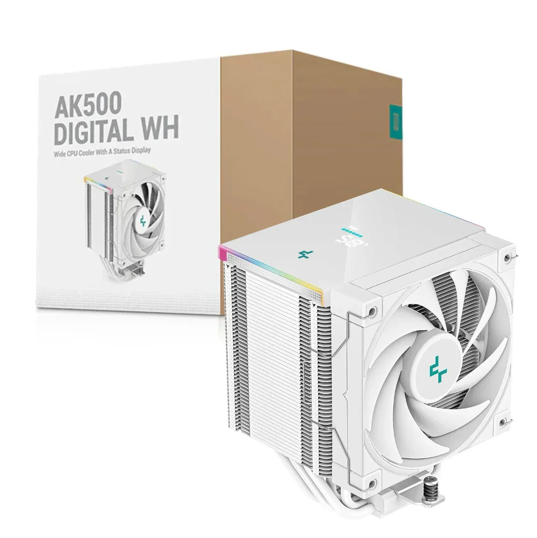 Cooler Deepcool AK500 Digital Blanco - Tecatech-uy