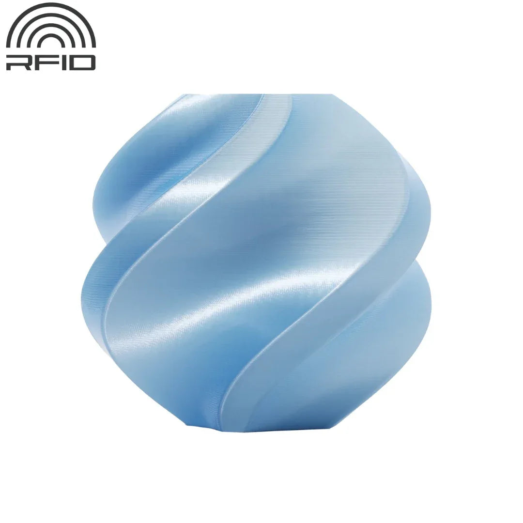 Filamento Bambu Lab PLA Silk+ celeste - Tecatech-uy