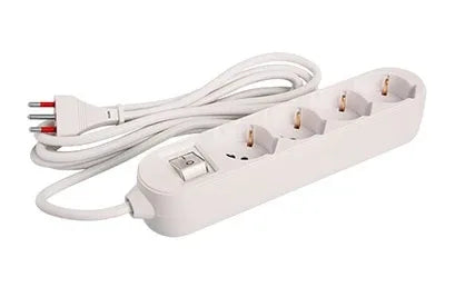 Alargue 3 metros 4xschuko a ficha 3L Conatel - Tecatech-uy