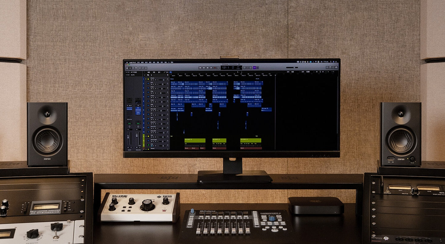 Parlantes Edifier MR4 de estudio negros