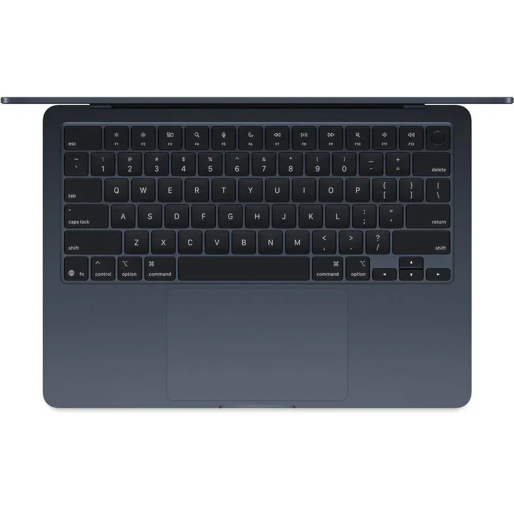 Vista superior de teclado notebook compacto color negro, tecnología portátil en Tecatech-uy