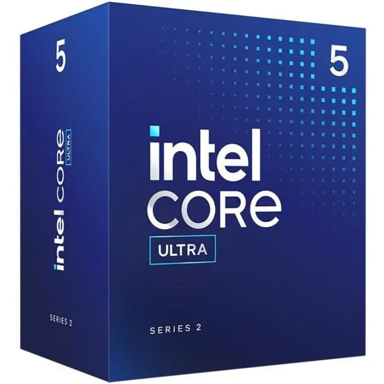 Caja procesador Intel Core Ultra 5 Series 2, tecnología para PC y custom gaming en Tecatech Uruguay