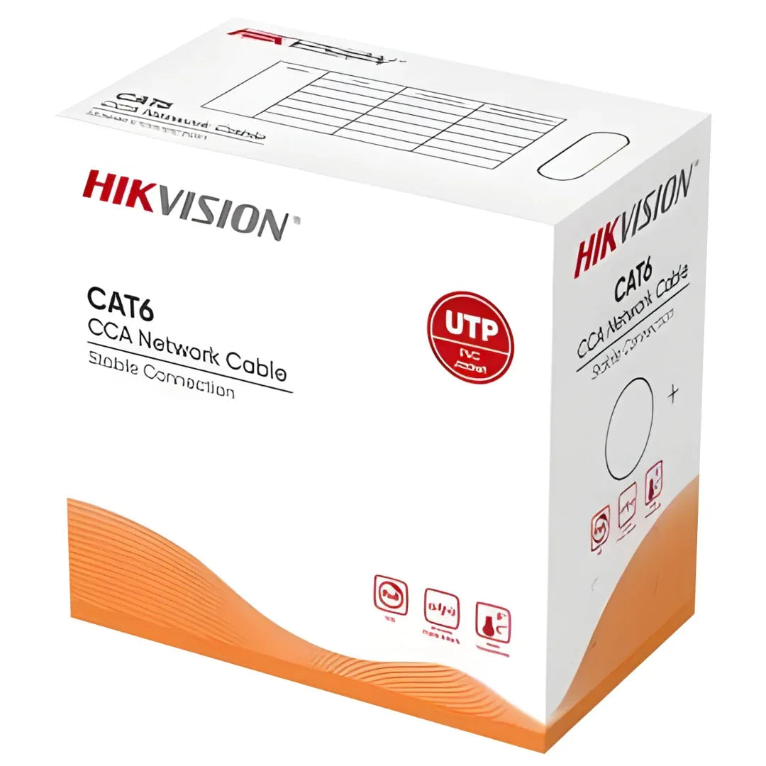 Cable UTP Hikvision Cat6E 305m - CCA - Tecatech-uy