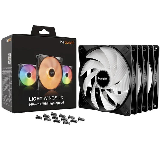 Fan be quiet! Light Wings LX 140mm PWM HS x 3 - Tecatech-uy