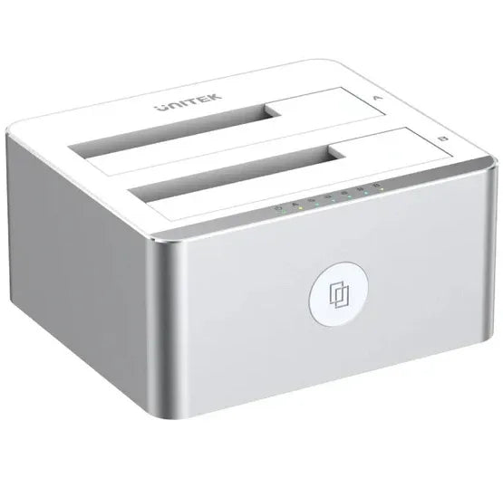 Dock Station Unitek doble bahía para Discos 2.5 y 3.5 SATA 6