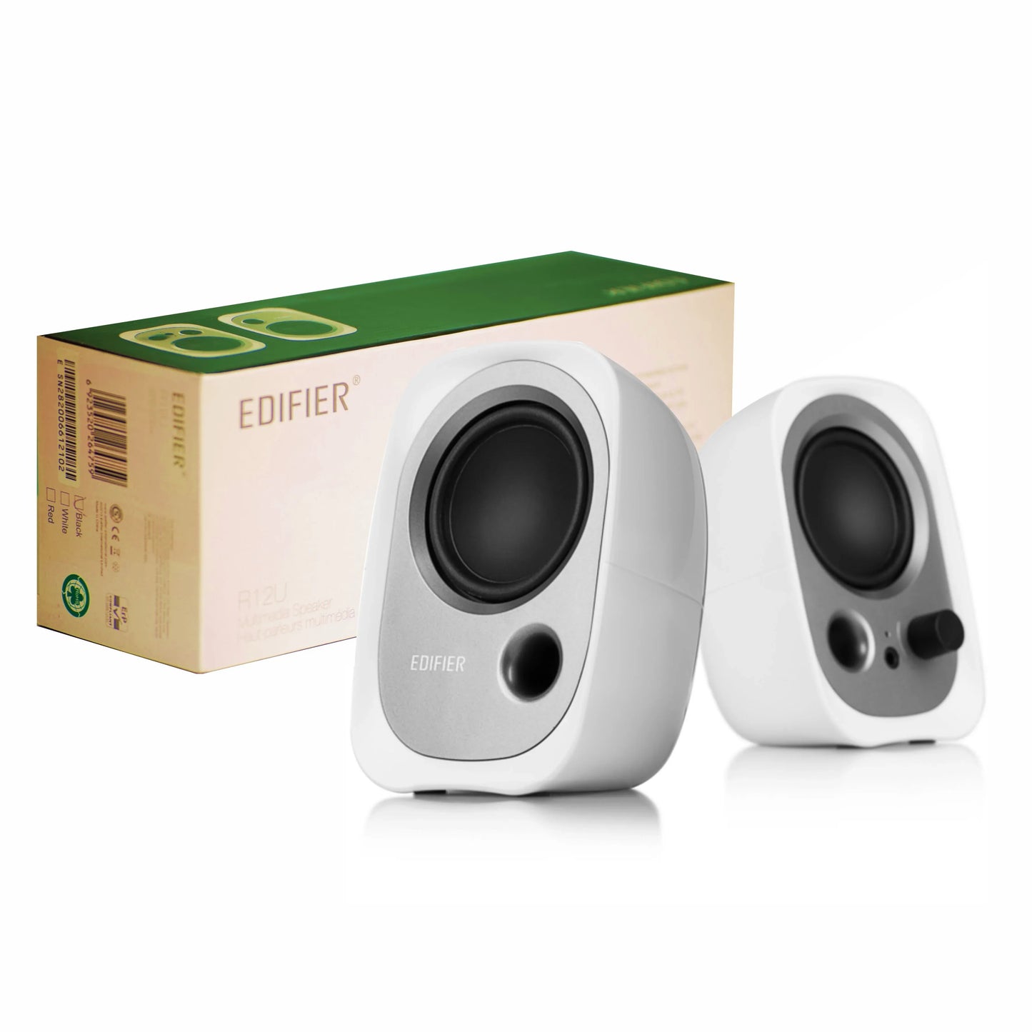 Parlantes Edifier 2.0 R12U blanco - Tecatech-uy