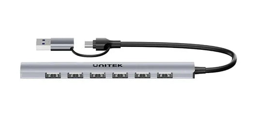 HUB USB-C Unitek 7 en 1 - Tecatech-uy