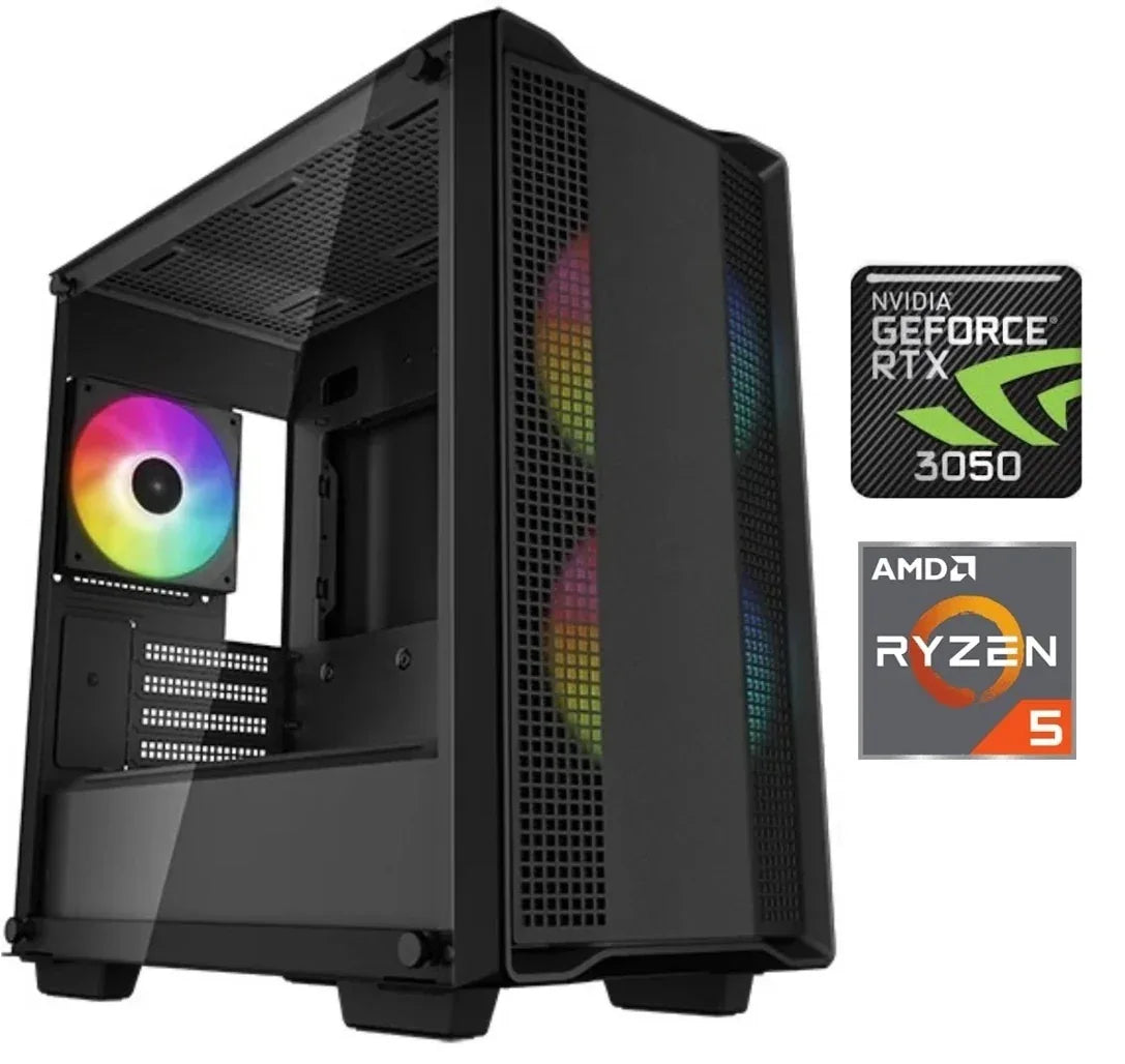 Equipo Gamer Ryzen 5 5500, 16GB, SSD 480GB, RTX 3050 6GB - Tecatech-uy
